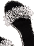 Crystal Decoration Flat Slippers