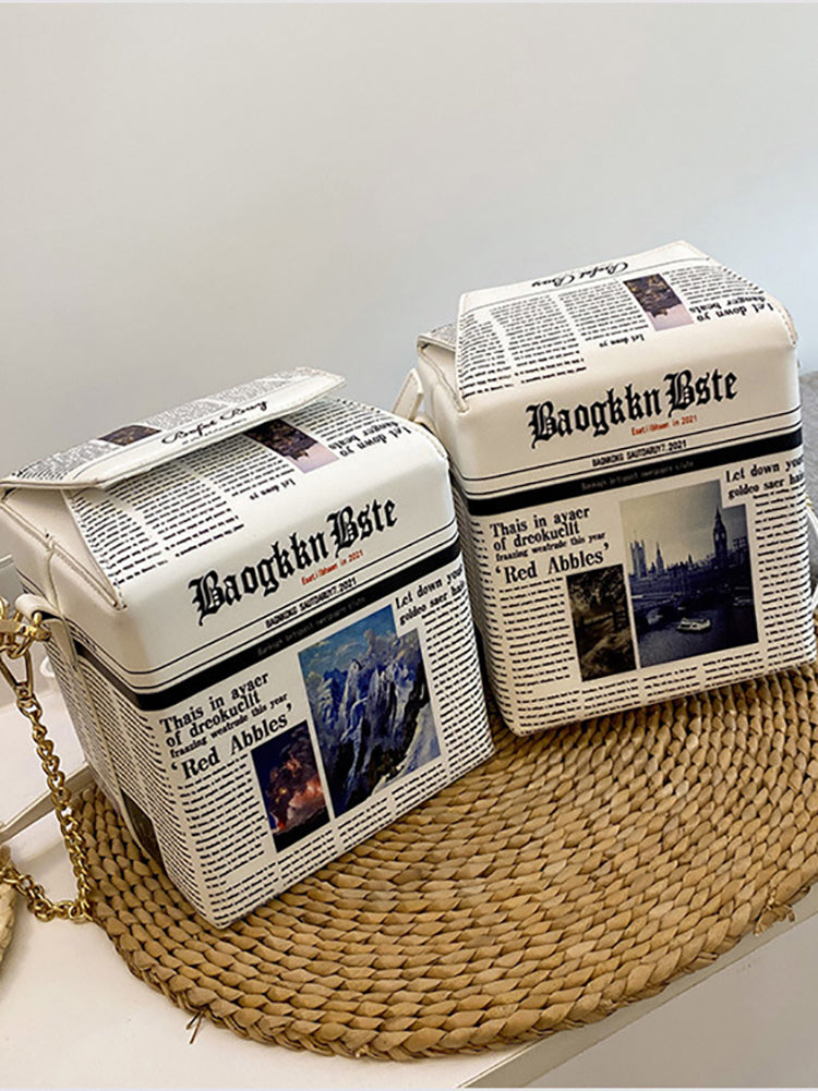 Newspaper News Box Bag