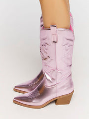 PU Leather Cowboy Boots