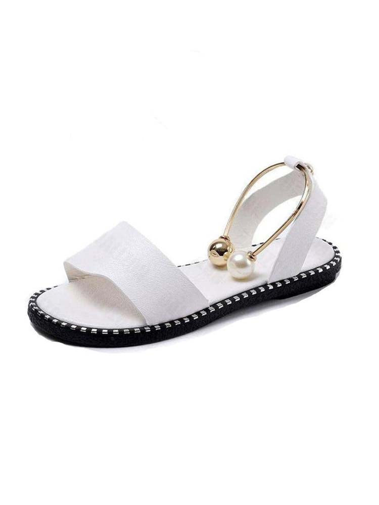Pearl Flat Heel Sandal