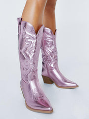 PU Leather Cowboy Boots