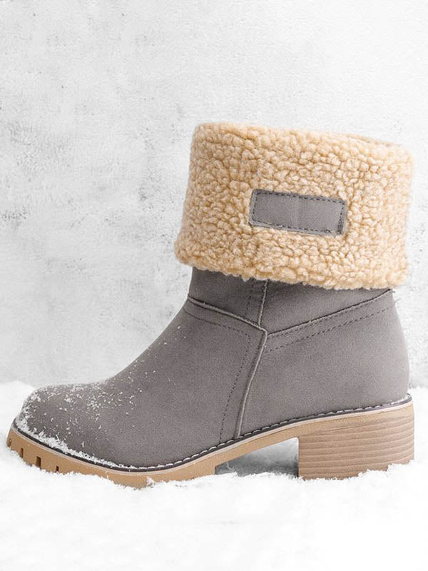 Ankle Fur Lined Snow Boots