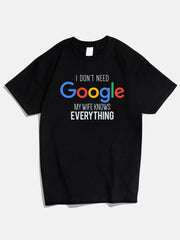 Camiseta de pareja de Google