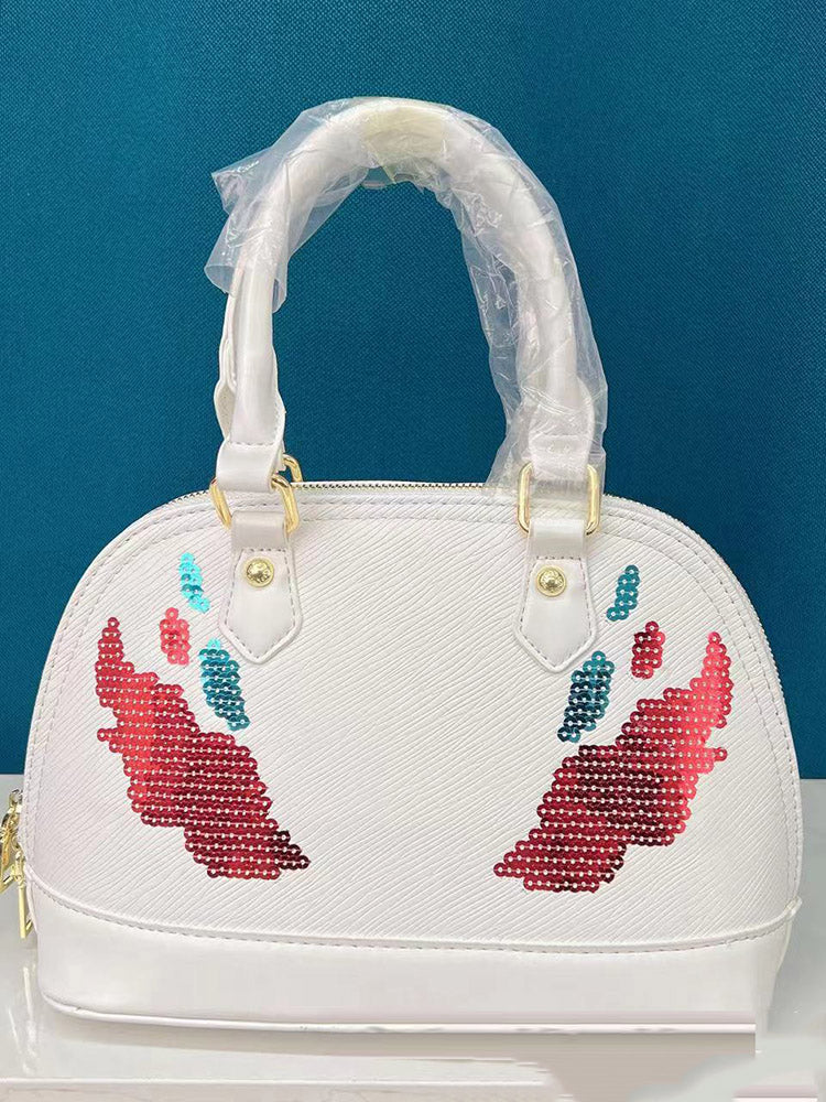 Bolso de mano con decoración de lentejuelas