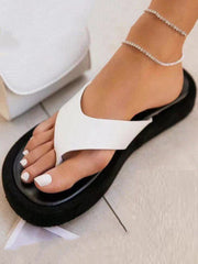 Pantuflas informales con puntera con clip