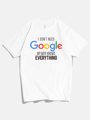 Camiseta de pareja de Google