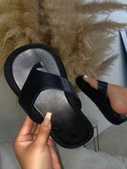 Pantuflas informales con puntera con clip