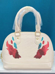 Bolso de mano con decoración de lentejuelas