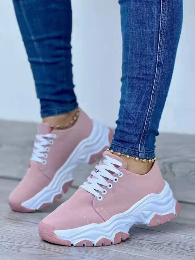 Color Block Lace-up Sneaker