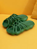 Solid Color Hollow Out Slippers