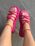 Knotted Strap Flat Sandals