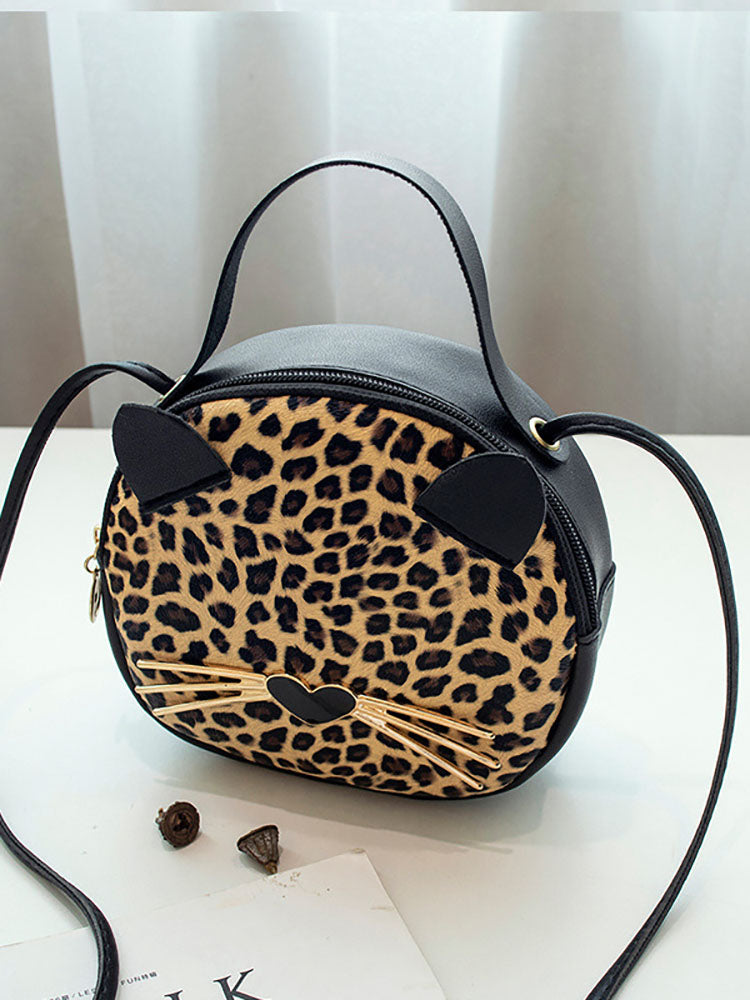 Lindo bolso bandolera con forma de gatito