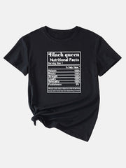 Black Queen Nutritional Facts Tee