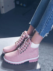 Leather Lace-up Ankle Boot