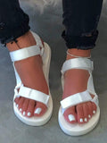 Velcro Strap Flat Sandals
