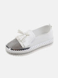 Rhinestones Tassel Slip On Loafers