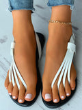 Strap Toe Post Slingback Flat Sandals