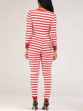Christmas Striped Jumpsuit