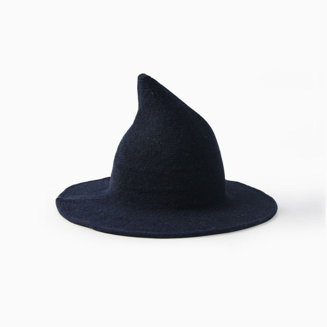 Magical Film Solid Color Knitted Pointy Witch Hat