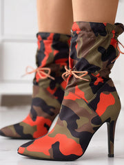 Botas de camuflaje hasta el tobillo