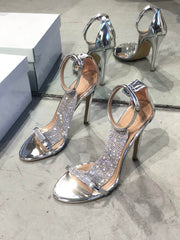 Bling Crystal Heels Sandals