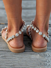 Strass Flip Flops Kristall Sandalen