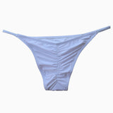String Scrunch Cheecky Bikini Bottom - White