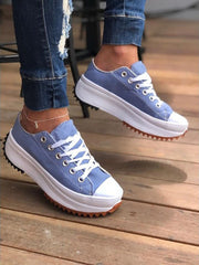 Casual Lace-Up Canvas Sneaker