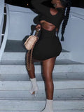 One Shoulder Cut Out Asymmetrical Dress